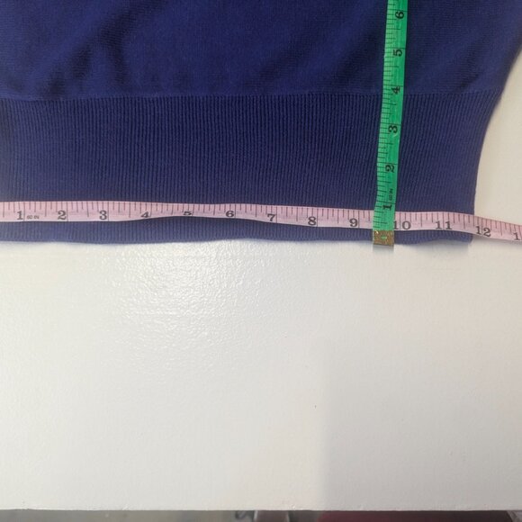 Trina Turk Size Small Periwinkle Cold Shoulder Sweater - Picture 4 of 13